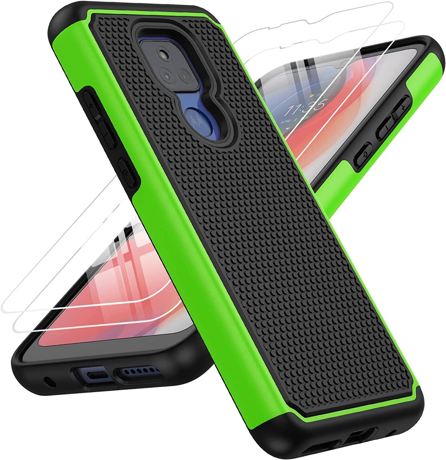 Moto G Play 2021 6.5inch Military Grade Bumper Rugged Cover with Textured Back - FNTCASE OFFICIAL